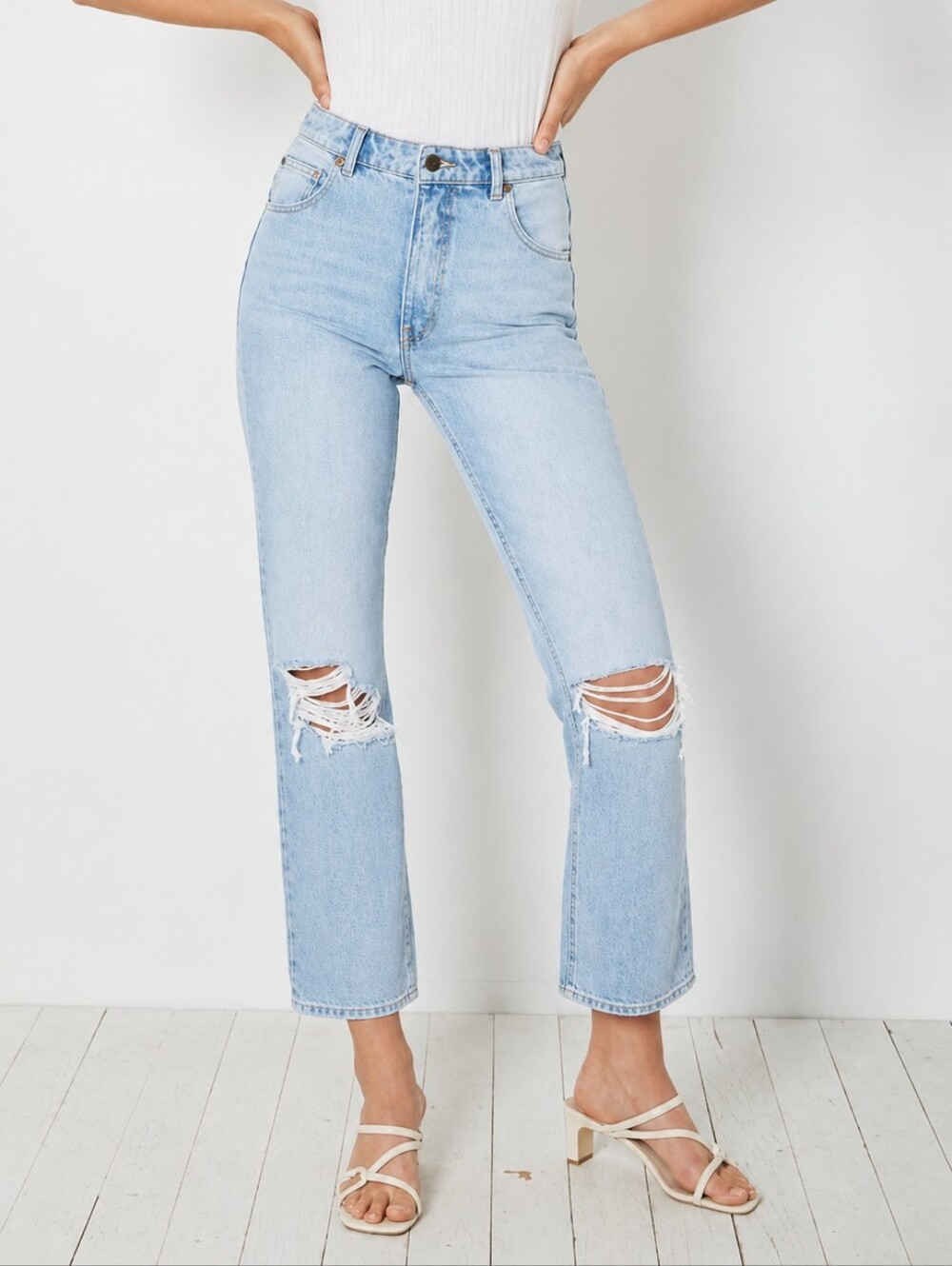 Rolla's Original Straight Jean In Horizon Worn 25